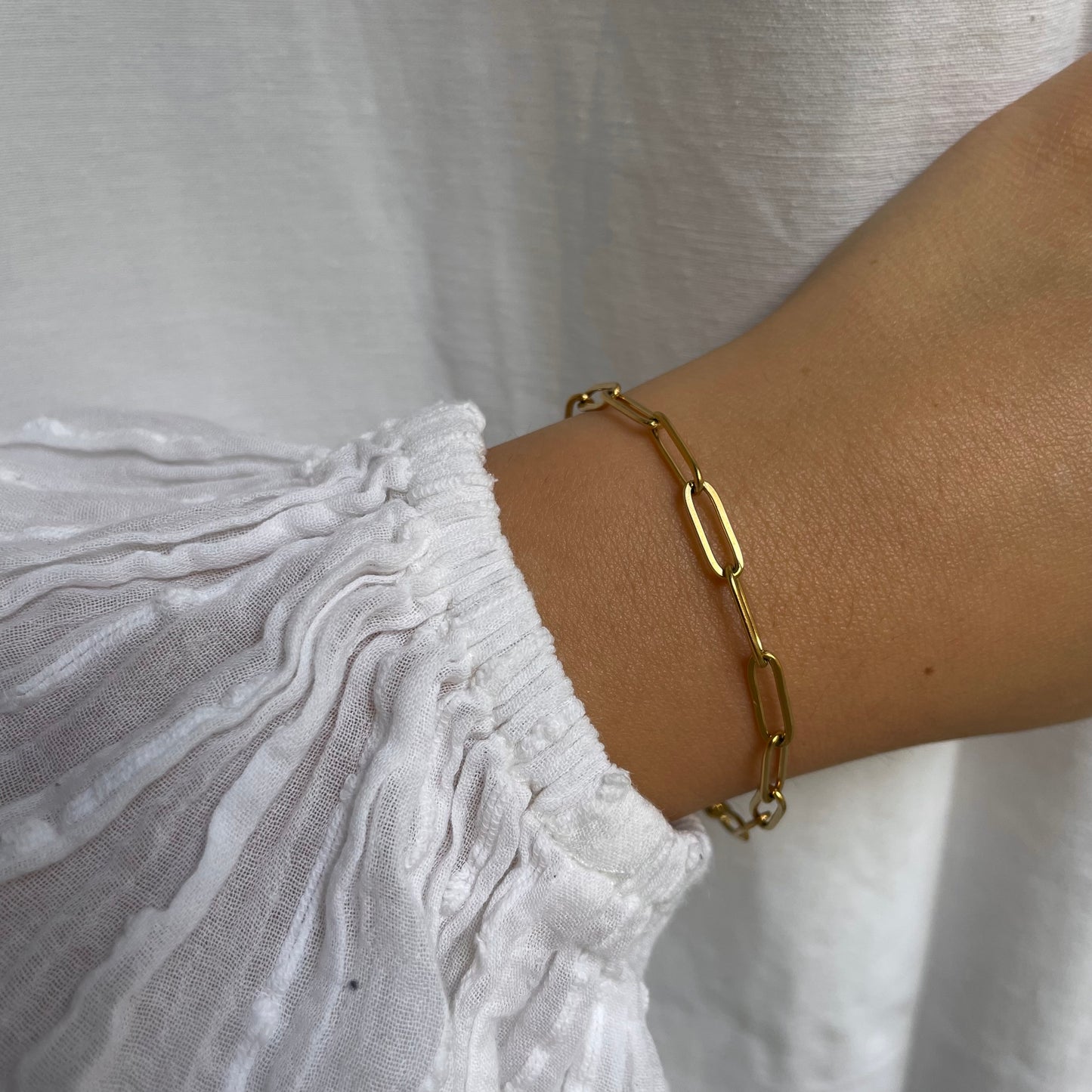 Stainless Steel Paperclip Bracelet