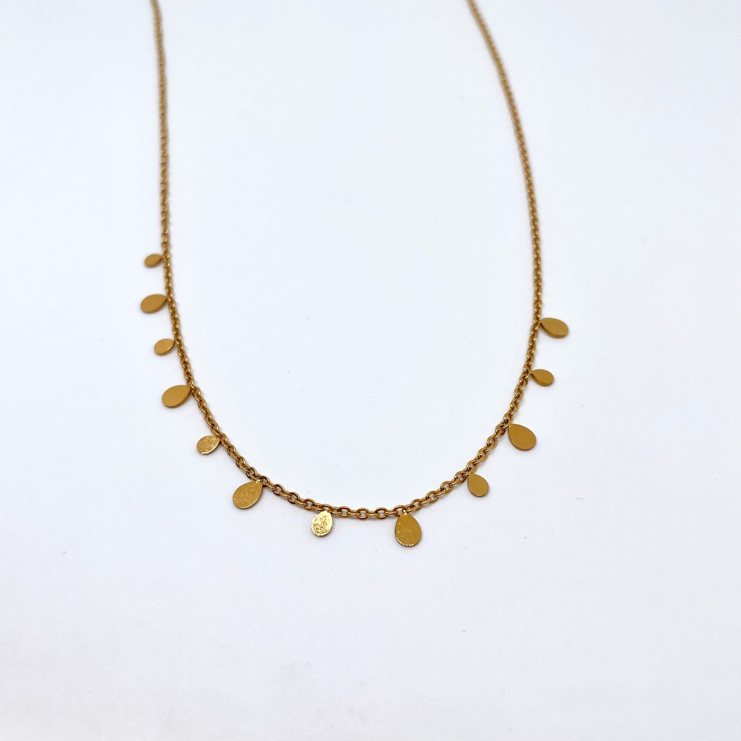 304 Stainless Steel Cable Chain Necklace with Drops