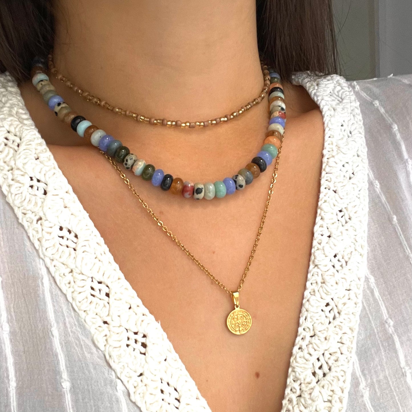 Stone Beaded Necklace