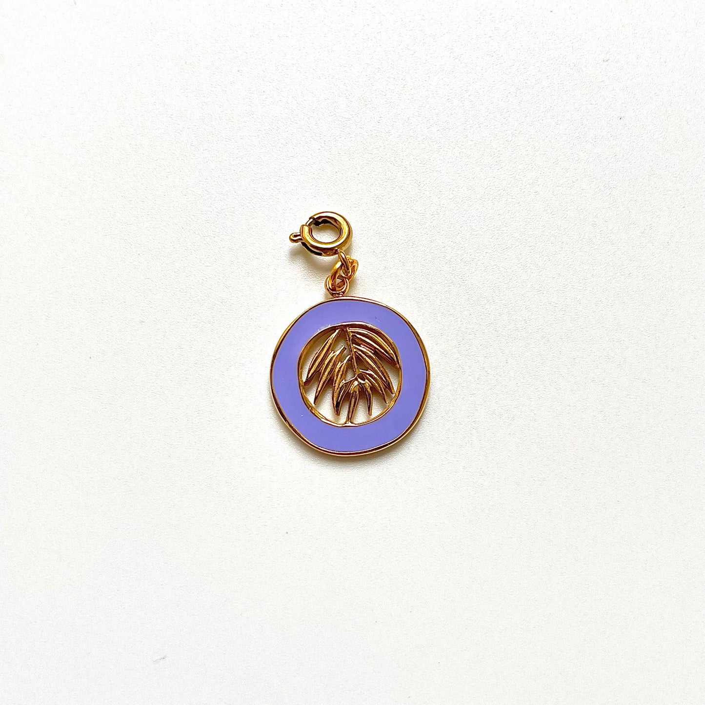 Palm Leaf Coin Charm