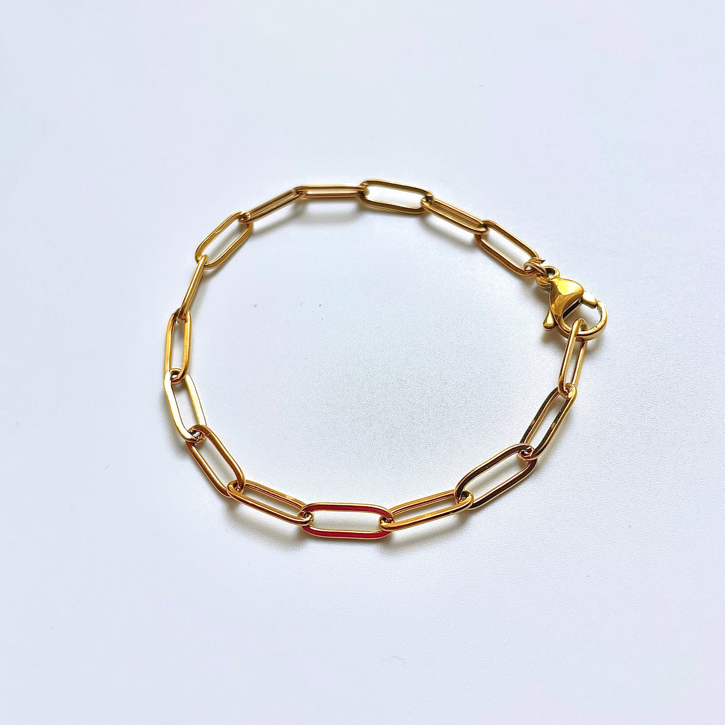 Stainless Steel Paperclip Bracelet