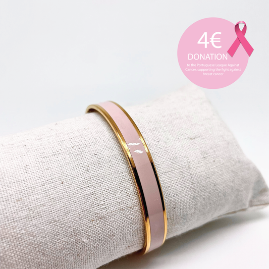 Pink Stainless Steel Bracelet