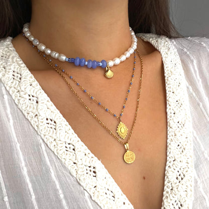 Pearl and Stone Necklace