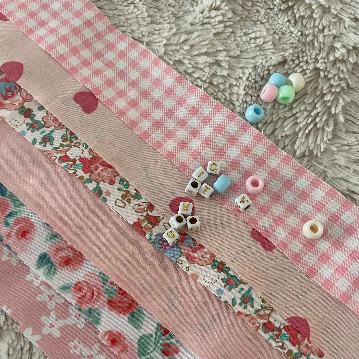 DIY Kit - Custom Letter Ribbon Bracelets