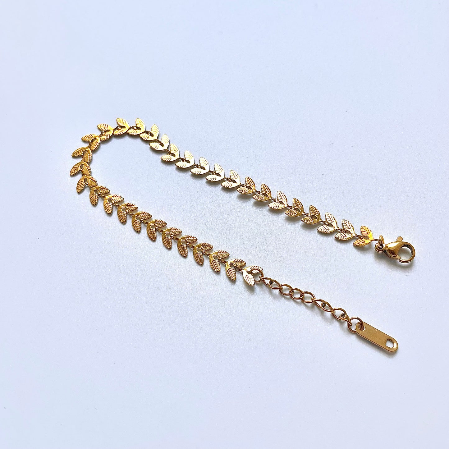 Stainless Steel Leaf Bracelet