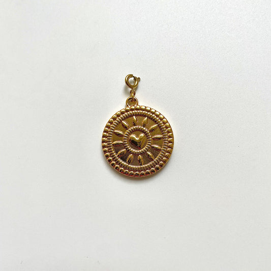 Heart Coin Charm